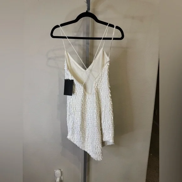 RETROFÊTE SIRENA FEATHER SEQUIN DRESS - Picture 5 of 7